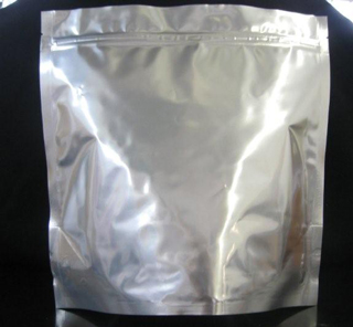 one gallon silver stand up bag