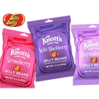custom printed pouch example - knotts jelly bean snack pouches
