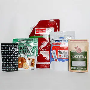 Flexible Packaging in different sizes and custom prints
