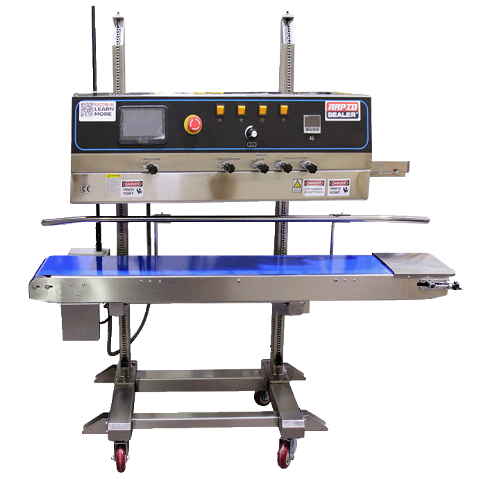 vertical stainless steel printrapid band sealer