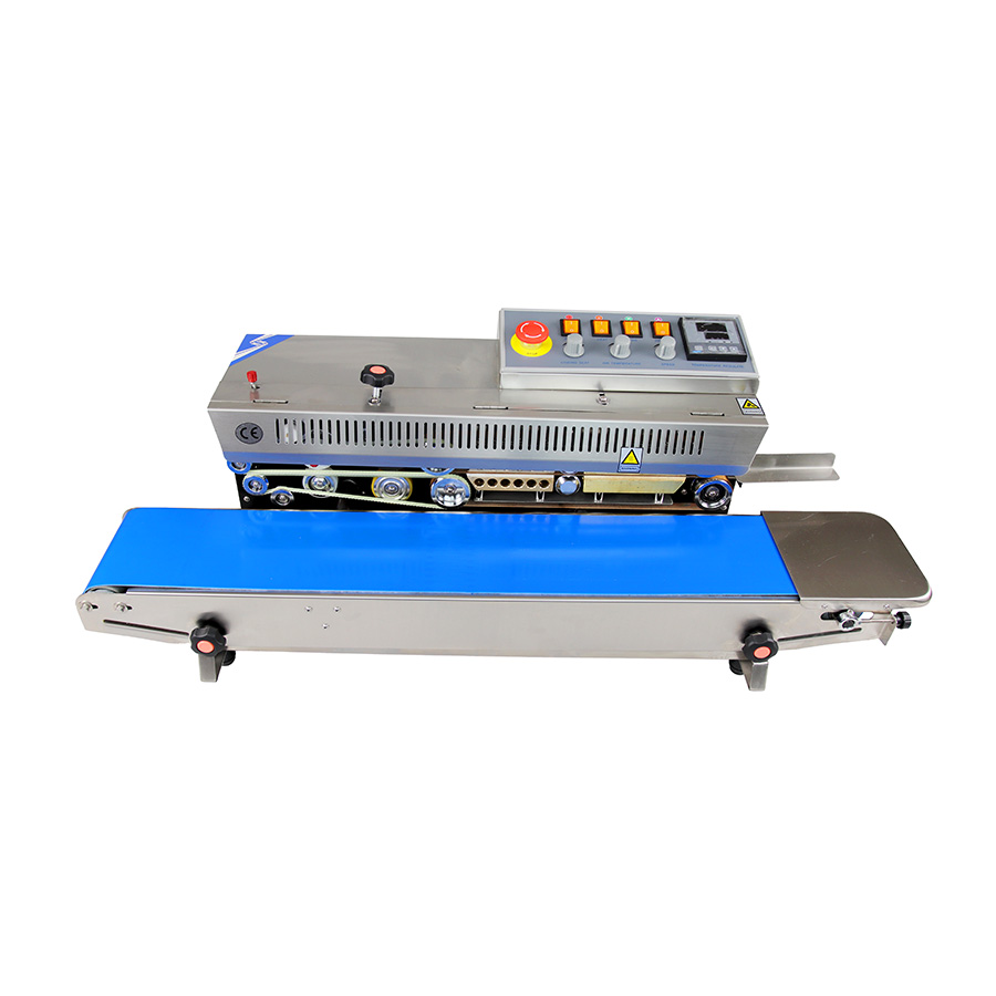 horizontal stainless steel band sealer with digital controller