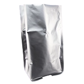 11" x 4.875" x 23.25" IronShield™ 7.5 mil, Silver Side Gusset Pouch w/ Valve - 11P75C04875SG23375