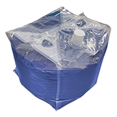 12.375" x 22" x 12" OD Clear CubePAK™ with 29mm Reclosable Cap and Handle - 31QBFTS20LTEC