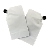 5.0" x 8.625" x 3.125" OD Matte White SpoutPAK™ with 16mm Fitment - FTSSP05CSISLW