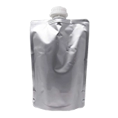 7" x 10" x 3.75" OD Silver SpoutPAK™ with 33mm Fitment - FTSSP1LCSISL33MM