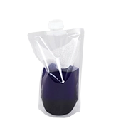 7.375" x 12" x 4" OD Clear SpoutPAK™ with 33mm Fitment - FTSSP2LCSISLT