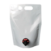 7.875" x 10.625" x 6" OD White SpoutPAK™ with Spigot - SP15L75M