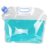 16.5" x 12.5" x  7" OD Clear SpoutPAK™ with 33mm Reclosable Cap and Handle - SP185GPA22