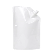 6.75" x 10" x 4" OD BriteWite™ SpoutPAK™ with 9.1mm Fitment - SP1LBW