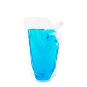 4.5" x 7.5" x 2.75" OD Clear SpoutPAK™ with rounded corners and tamper evident cap - SP250PM5.5RCTEC