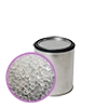 5 lb cans filled with 2 - 5 mm narrow pore white silica gel beads