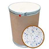 large cardboard drum housing 55lbs of desiccant silica beads