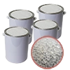 carboard drum filled with white silica gel beads