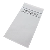 5.25" x 10" white Kraft Paper Lip and Tape Mailer with zipseal and tear notch - MTC0525WNK10ZTE