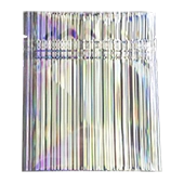 3.4" x 4" holographic Mini zipseal Pouch - 034UHGM04OZE