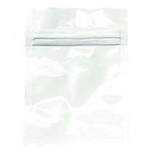 3" x 4" white Mini zipseal Pouch - 03MFW04OZE