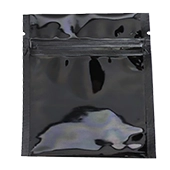 5.5" x 5.25" black Mini zipseal fob Pouch - 30MB0550525FTN
