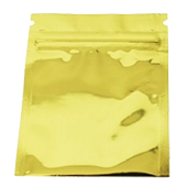 3.4" x 4" gold Mini zipseal Pouch - 30MG03404FOZETN