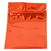 3" x 3" orange Mini zipseal Pouch - 30MO0303FOZE