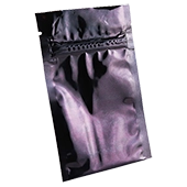 3.5" x 5.375" purple noir Mini zipseal Pouch - 30MPRN03505375FTN