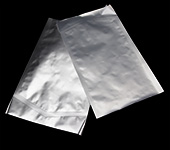 6" x 10" clear/foil chevron peel pouch - PCVP00610