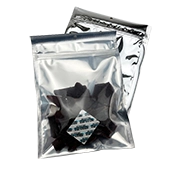 clear and silver vista pouch