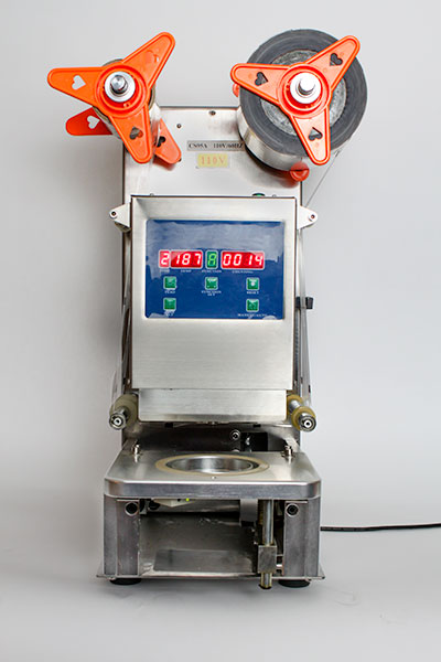 Cup shop seal machine