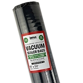 15.0" x 50feet Clear/Black PAKSEAL Special Surface Vacuum Rolls - WITH CORE - ECR15F50VB