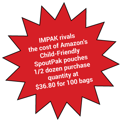 bags spout liquid sorbentsystems transparent case pouch flexible