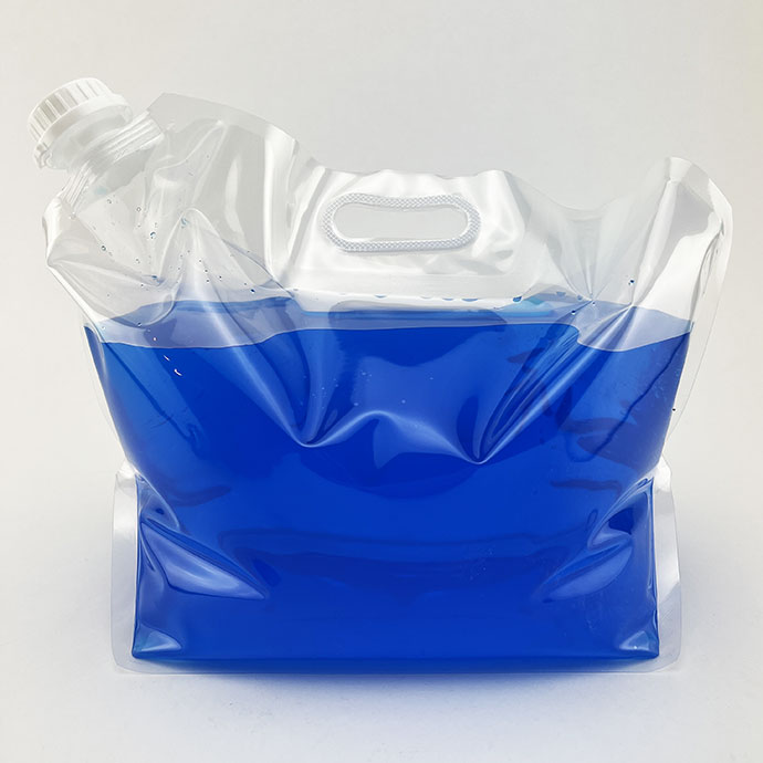 16.5" x 12.5" x  7" OD Clear SpoutPAK™ with 33mm Reclosable Cap and Handle - SP185GPA22FW