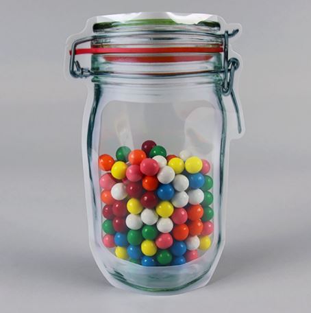 small mason jar stand up pouch