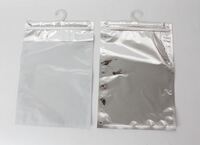 Silver & Clear ZipSeal Hanger Bag
