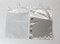 Silver & Clear ZipSeal Hanger Bag