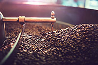 roasting coffee beans