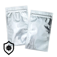 5.25 x 8 gamma sterilized silver TE zipseal pouch - ST55MFS95ZTE