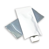 White Peelable Pouch with Chevron seal