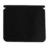 black custom shaped 3 side seal pouch