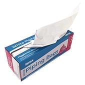 White PE Piping Bag Roll in dispenser box