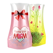 flower vase shaped pouch