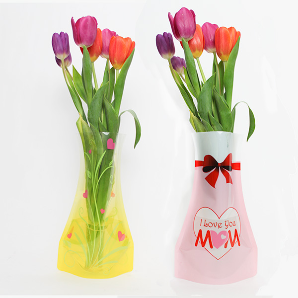 flower vase shaped pouch