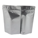 5" x 8" x 3" Silver Hot Fill Stand Up Pouch